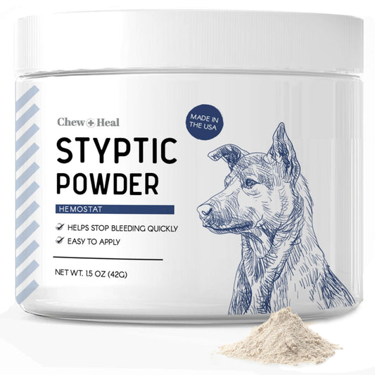 Chew + Heal Styptic Powder For Dogs, Cats, and Birds