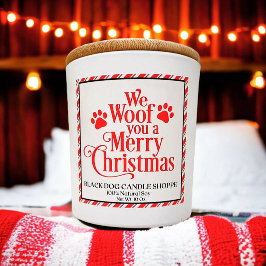 We Woof you a Merry Christmas Candle