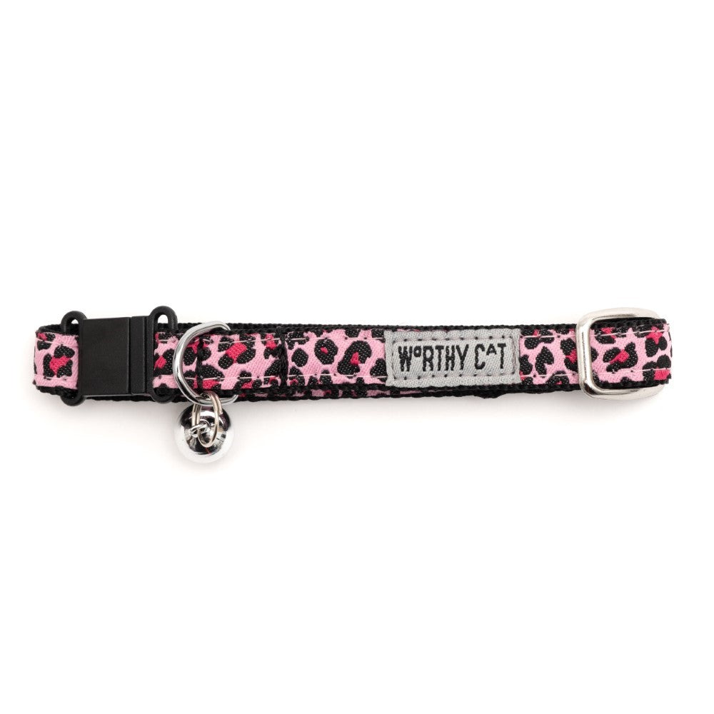 Pink Leopard Cat Collar