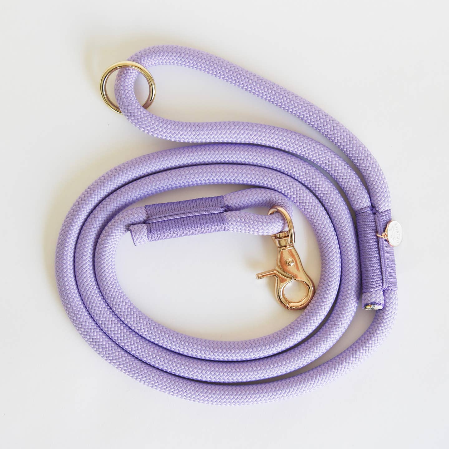 Braided Rope Leash - Lavender