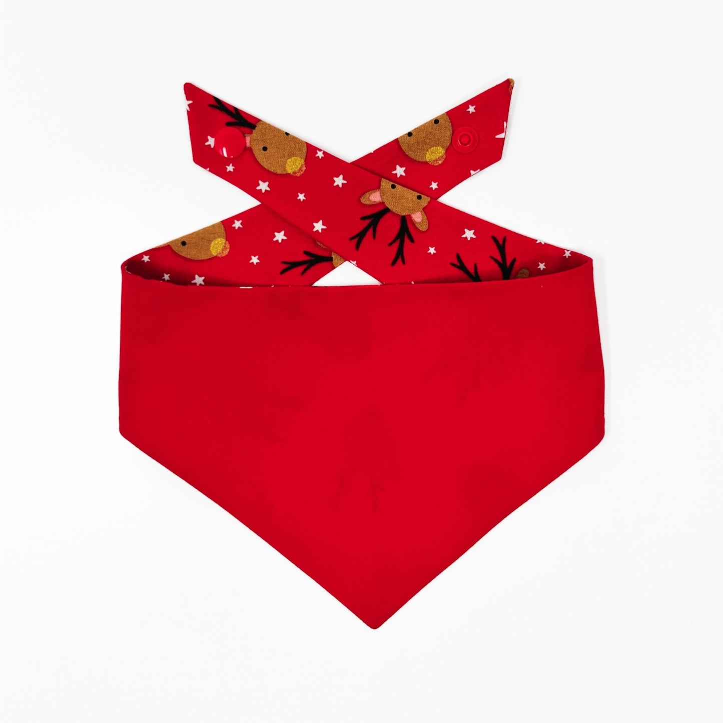 Reindeer Tie On Dog Bandana