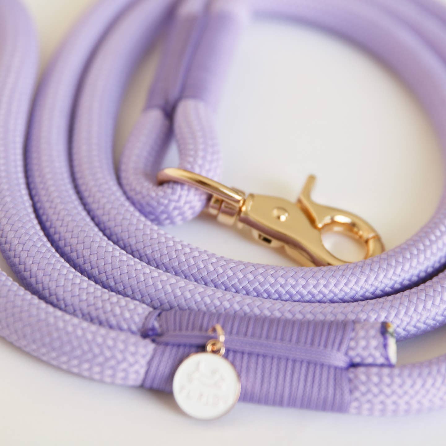 Braided Rope Leash - Lavender