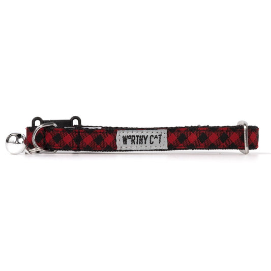 Bias Buffalo Plaid Cat Collar