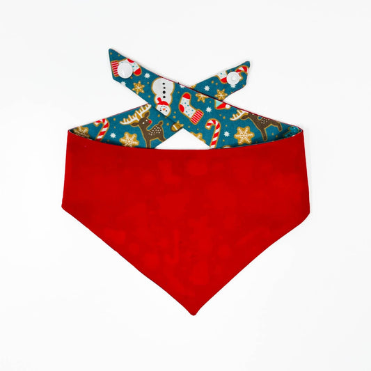 Gingerbread Cookies Tie On Dog Bandana