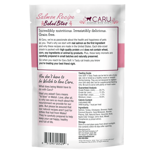 Caru Soft ‘n Tasty Baked Salmon Recipe Bites for Cats