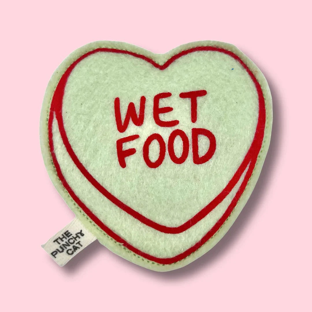 WET FOOD - Candy Heart Catnip Toy