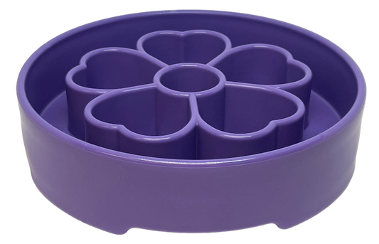 Flower Design eBowl Enrichment Slow Feeder Bowl For Dogs