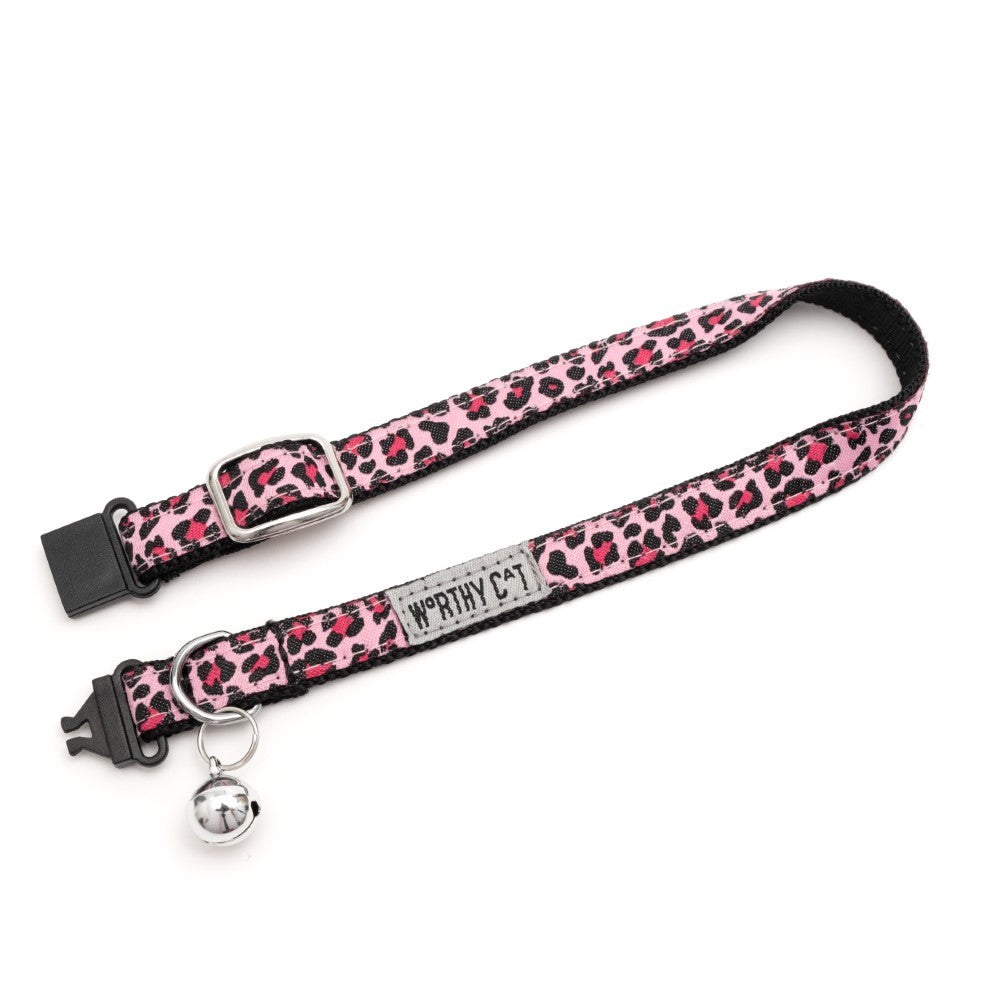 Pink Leopard Cat Collar