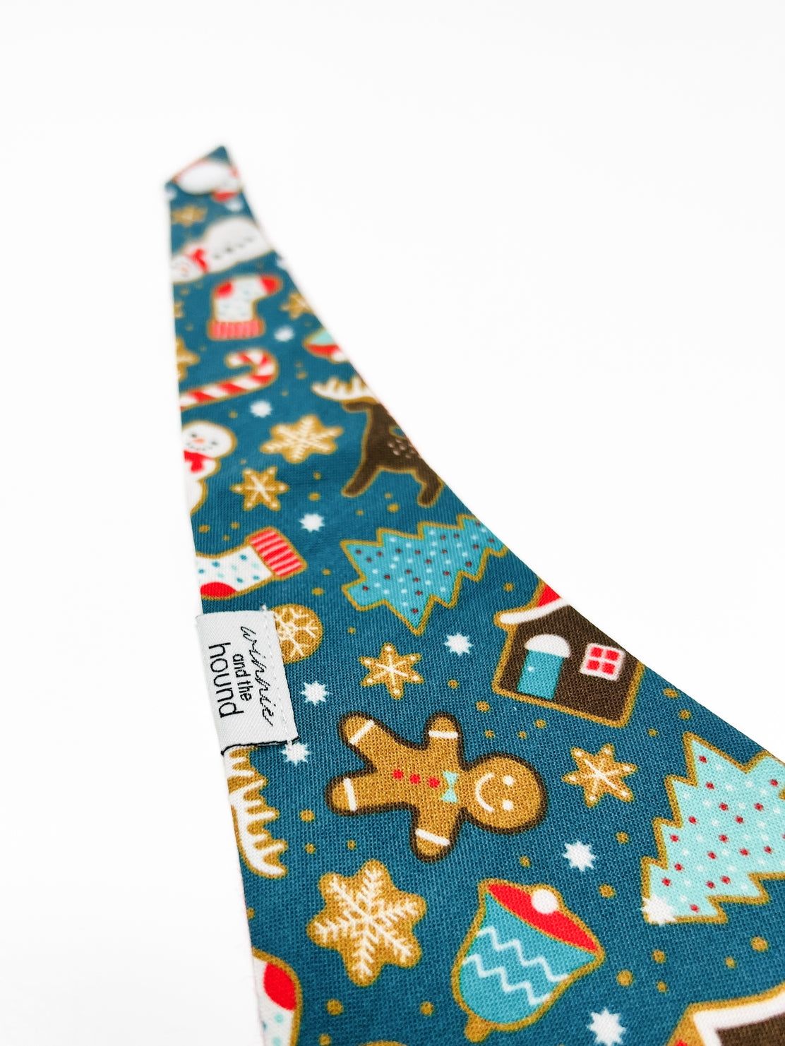 Gingerbread Cookies Tie On Dog Bandana